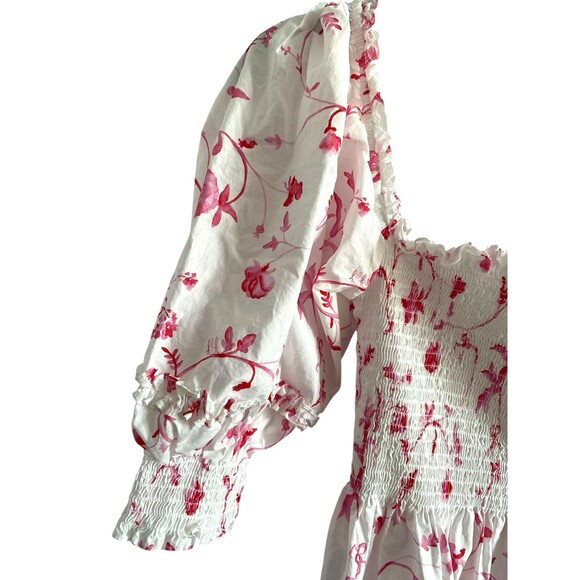 HILL HOUSE Nesli Nap Dress in Rose Botanical Size M - Picture 2 of 7